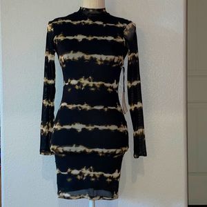 IRIS Black Mini Dress